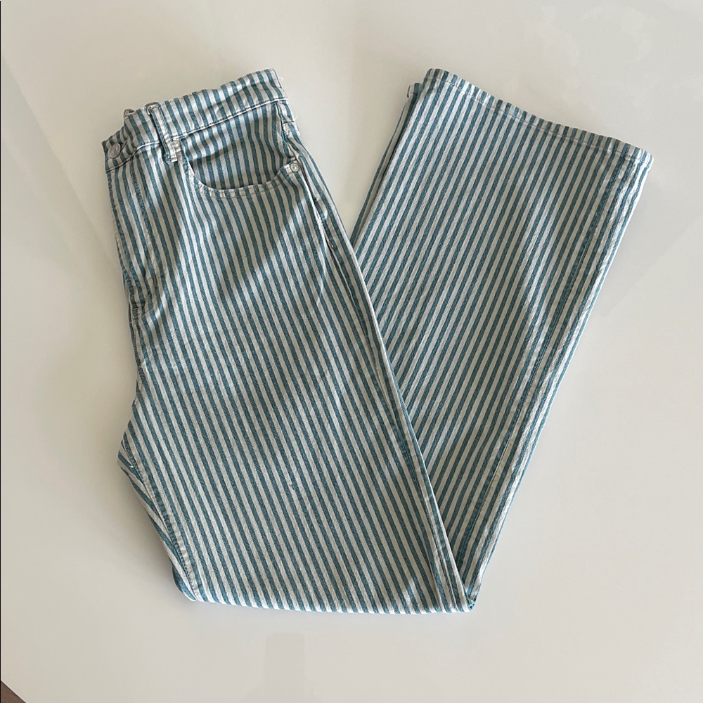 Free People Striped Jeans
